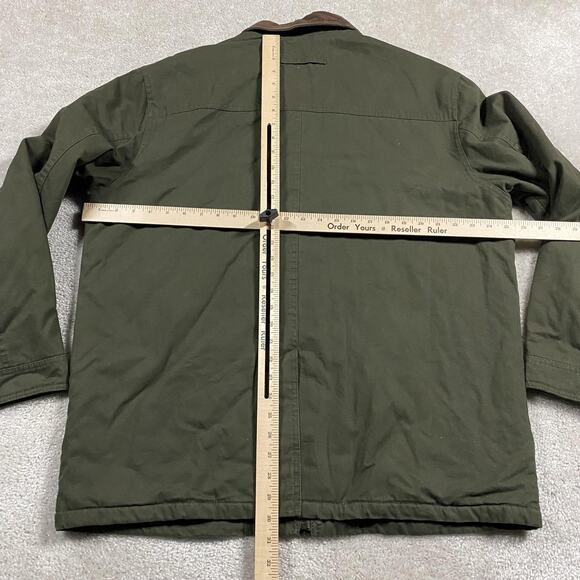 Pacific Trail Jacket Mens L Green Barn Coat Field Style Corduroy Collar - Picture 4 of 6